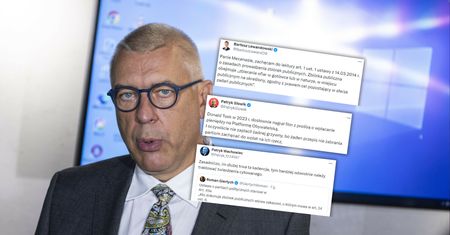 Kolejna manipulacja posła KO Romana Giertycha. Została szybko zauważona: "po co pan bije pianę?"