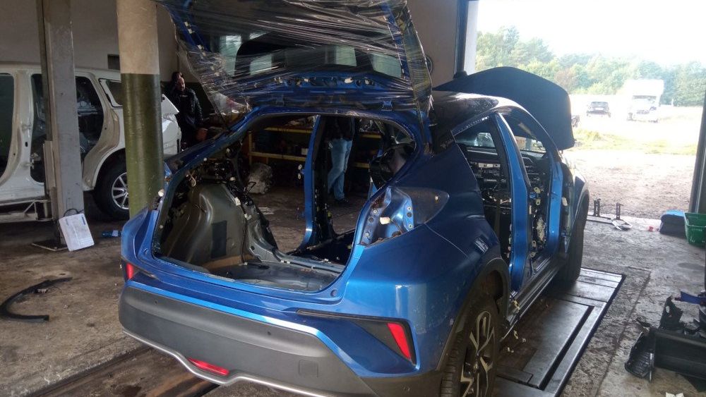 Jedno z odzyskanych aut