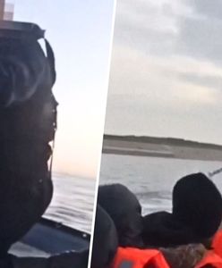 "Agresywne metody" francuskich służb. Łódź migrantów zaczęła nabierać wody