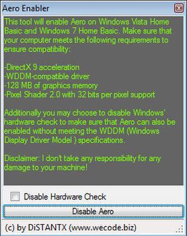 Jak włączyć Aero w Windows 7 Home Basic?