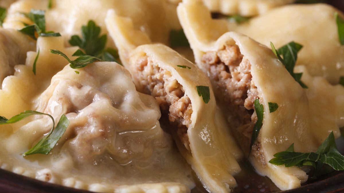 Pierogi z farszem mięsnym