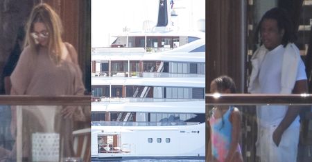 Beyonce i Jay-Z wypoczywają z gromadką dzieci na POTĘŻNYM jachcie (ZDJĘCIA)