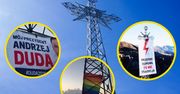 Tatry. Banery na Giewoncie. Prokuratura o transparentach Andrzeja Dudy, LGBT i Strajku Kobiet