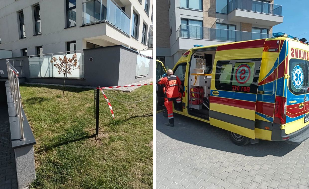 Czteroletnia dziewczynka spadła z balkonu w Łomży – matka nietrzeźwa, sąsiedzi uratowali