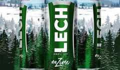 „Lech na zimę” - puszki piwa Lech Premium z górskimi krajobrazami