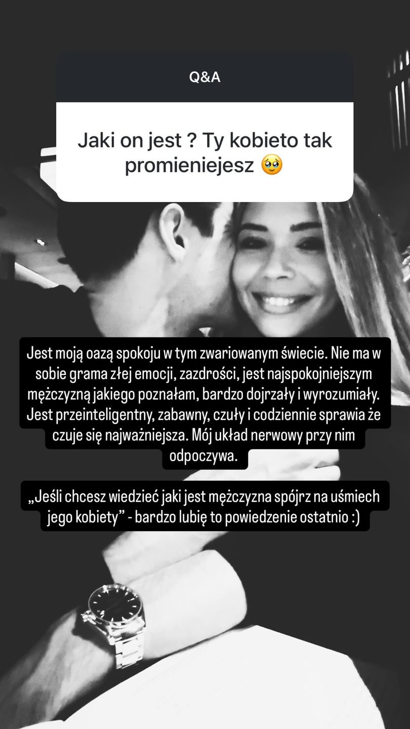 Wpis Sandry Kubickiej na Instagramie