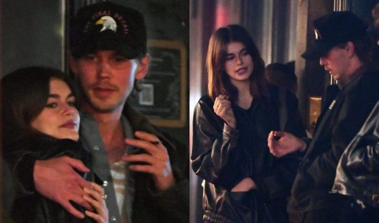 Austin Butler i Kaia Gerber "przyłapani" przed restauracją.
