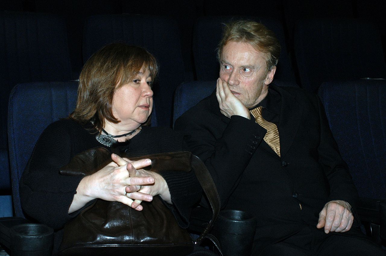 Daniel Olbrychski z żoną w 2006 roku