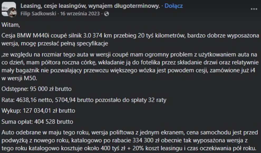 Ogłoszenie Filipa