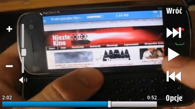 Nokia N97: Oglądaj filmy z YouTube i nadawaj wideo na żywo