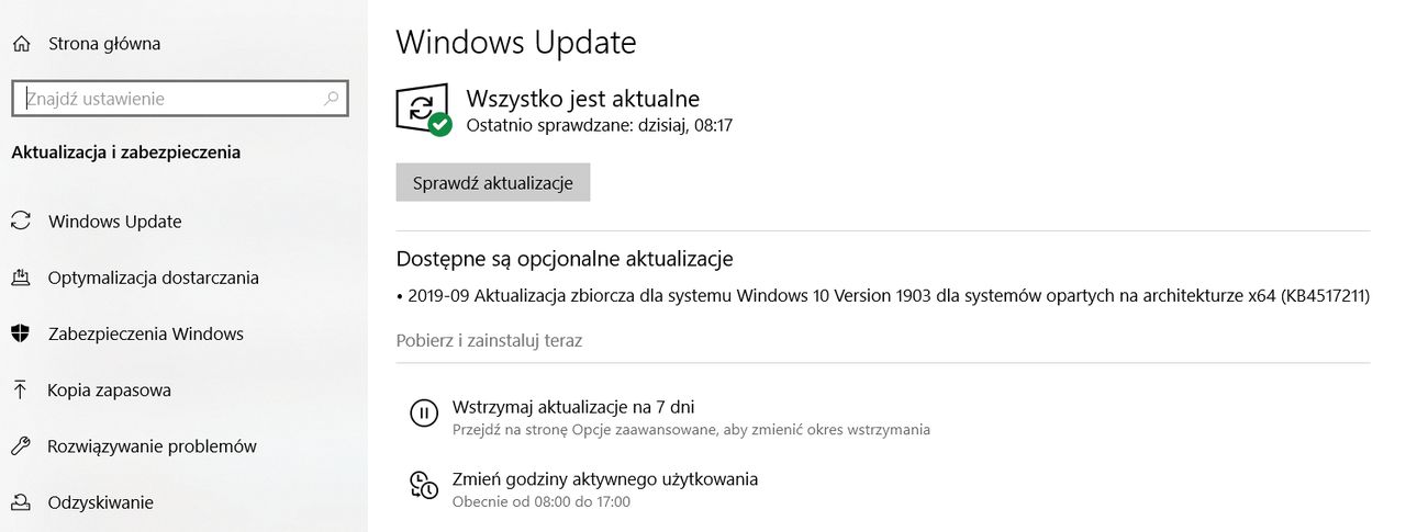Informacja o dostępności aktualizacji Windows 10 pojawi się w Windows Update.