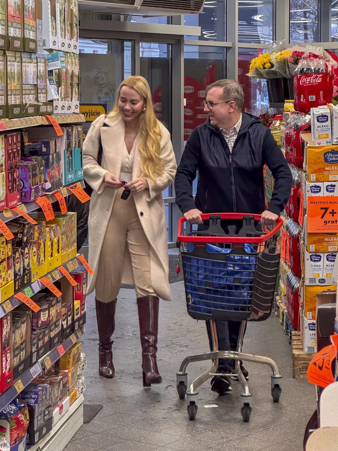 Marianna Schreiber na zakupach z Przemysławem Czarneckim