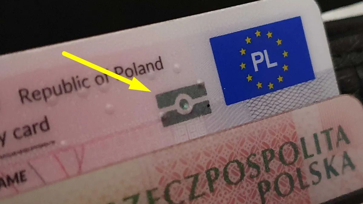 Symbol biometrii na dowodzie osobistym