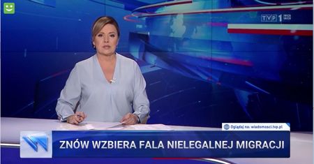 Robili to przez ponad 3 minuty. "Wiadomości" porównywały mur z Polski i USA