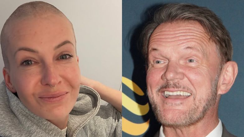 Cezary Pazura zachwyca się Edytą, która ogoliła się na łyso