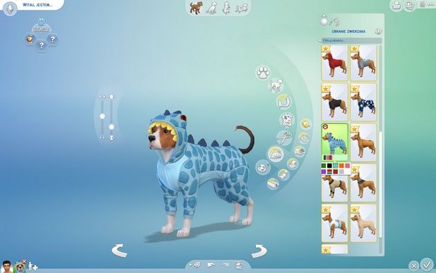 Poradnik do The Sims 4: Psy i koty - ubranka dla psów