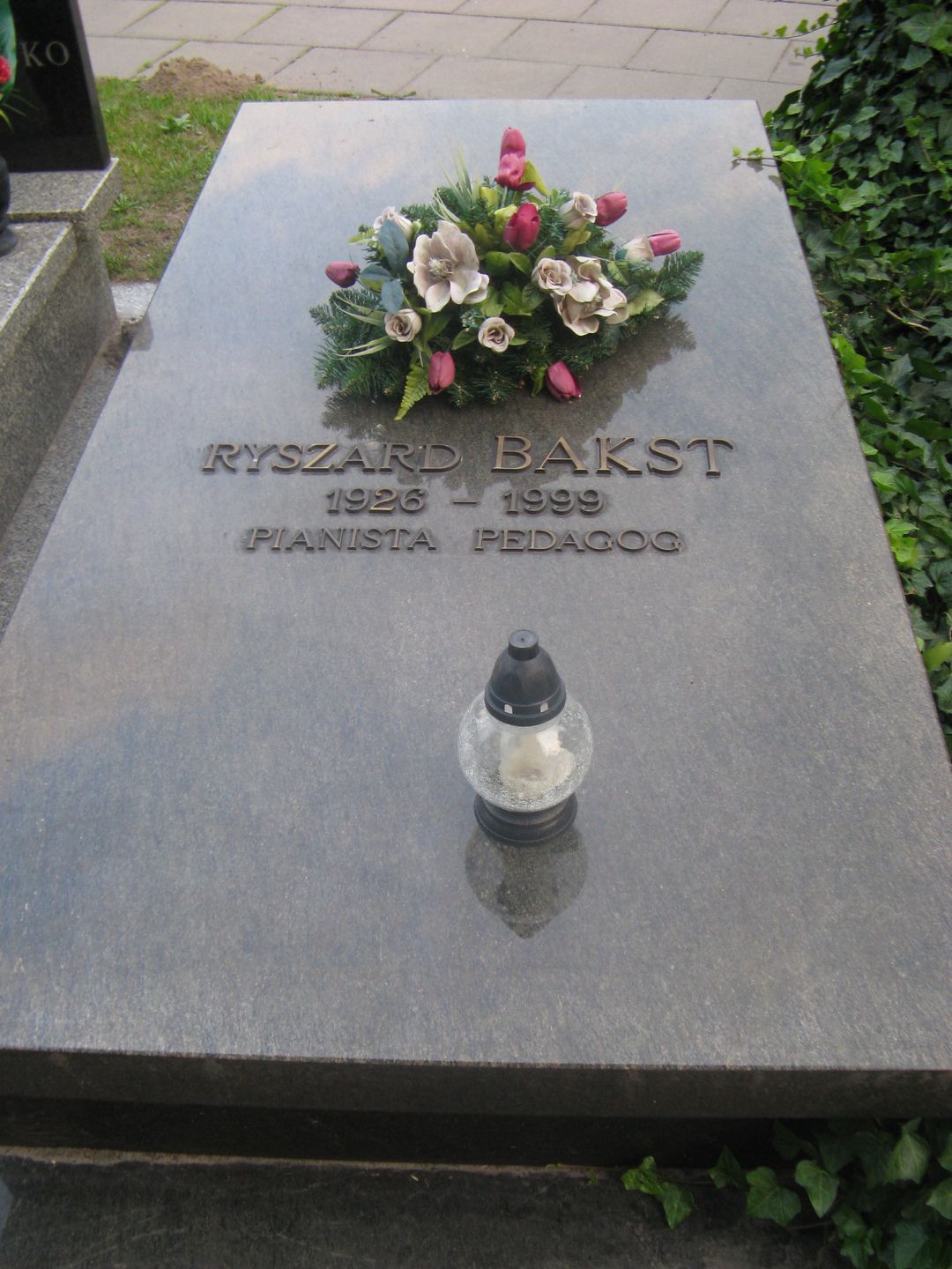 Grób Ryszarda Baksta