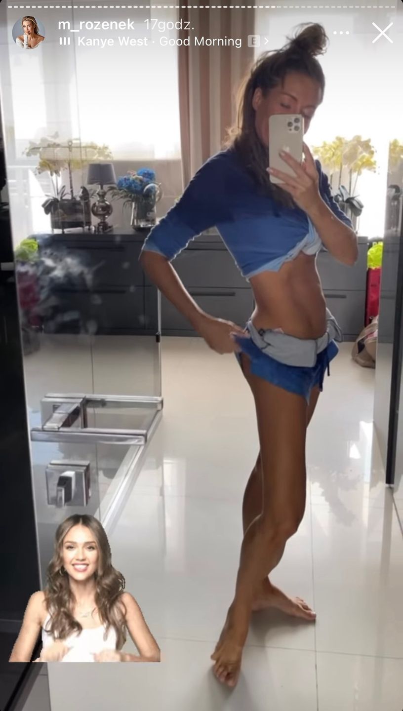 Małgorzata Rozenek chwali się płaskim brzuchem