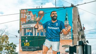 Poznań: Mural z Ishakiem nową sportową wizytówką