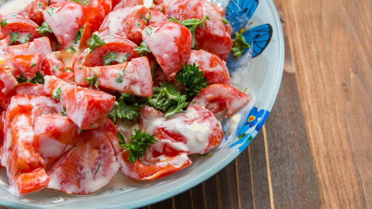 Sałatka z pomidorów