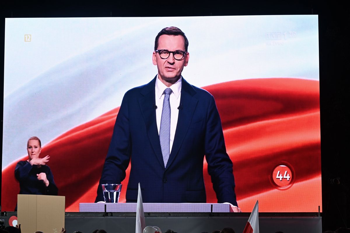 Mateusz Morawiecki na "debacie wyborczej 2023"