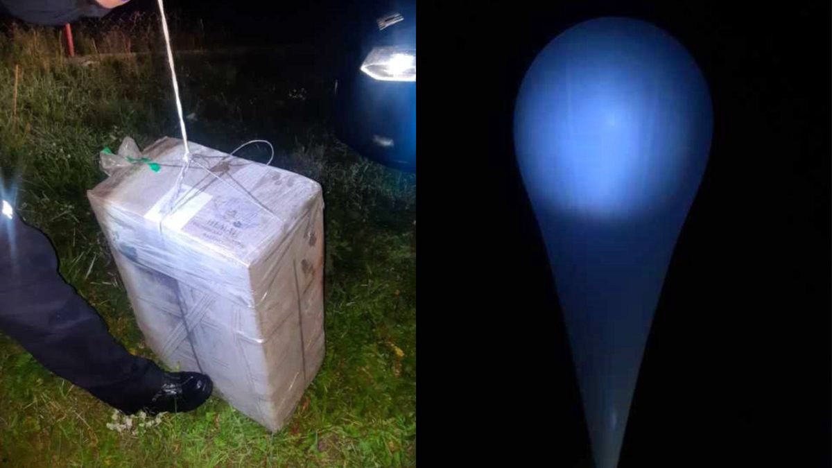 Balon z Białorusi przyleciał do Polski