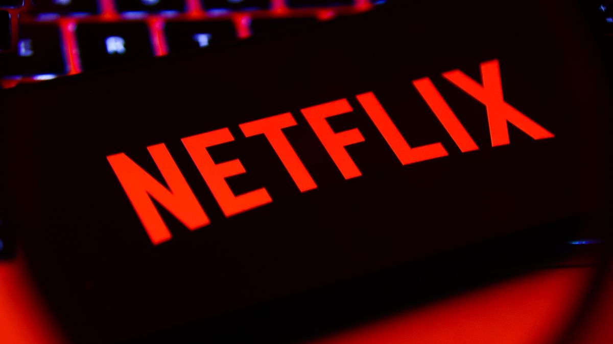 Netflix logo is screened on a mobile phone for illustration photo. Krakow, Poland on April 9th, 2024 (Photo by Beata Zawrzel/NurPhoto via Getty Images)