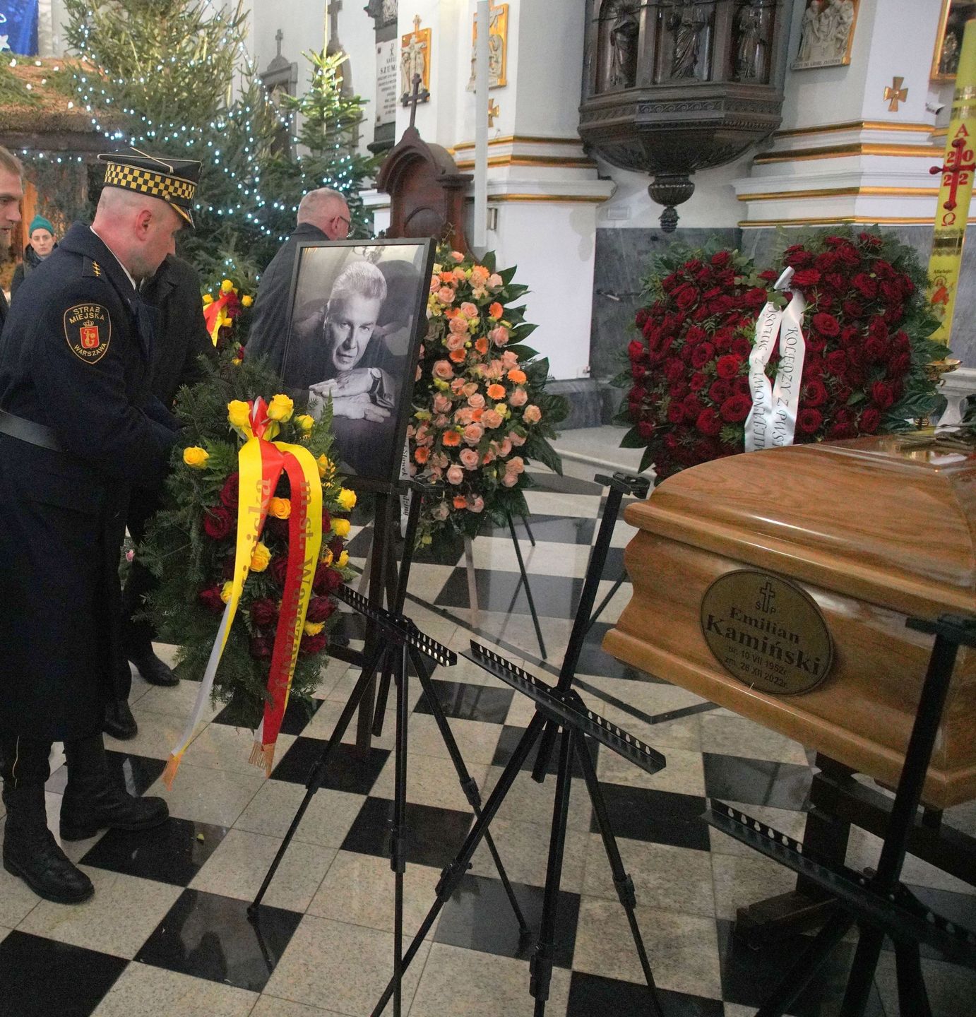 Kajetan Kamiński pożegnał ojca, Emiliana Kamińskiego