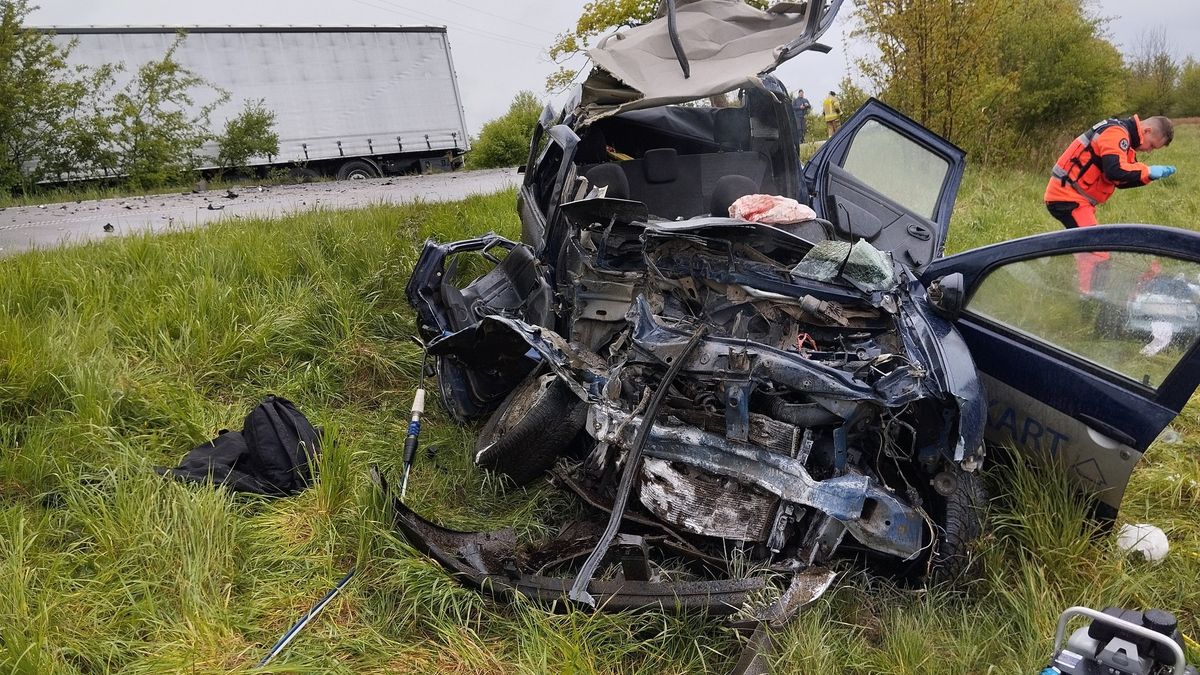Wypadek koło Lęborka