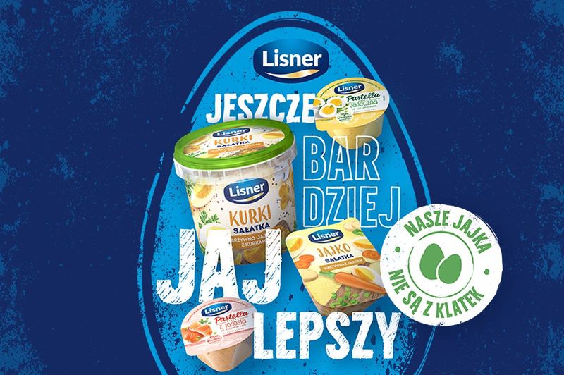Lisner nie używa już jaj z chowu klatkowego! Odpowiedzialna decyzja producenta past i sałatek