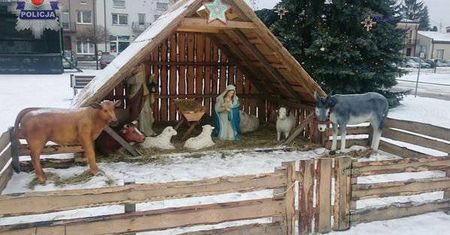 Janów Lubelski: Pili alkohol w szopce Bożonarodzeniowej
