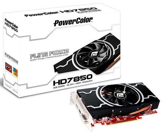 PowerColor Radeon HD 7850 Filing Force karta graficzna zdjęcie opakowanie