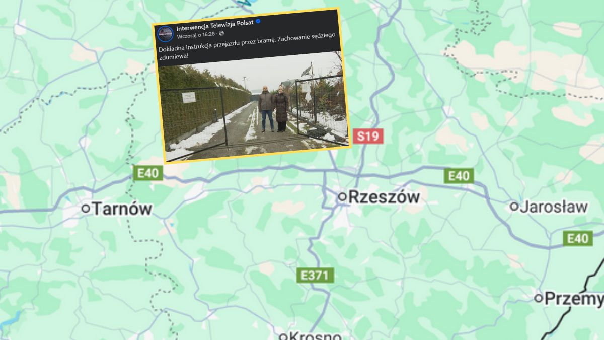 Brama blokuje dostęp do posesji  