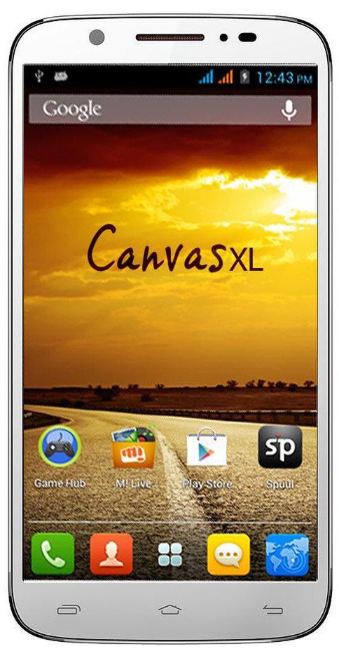 Micromax Canvas XL posiada sloty na maksymalnie 32-gigowe karty microSDHC i microSD