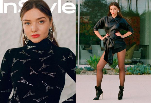 Zadziorna Miranda Kerr chwali się formą na łamach "InStyle'a"