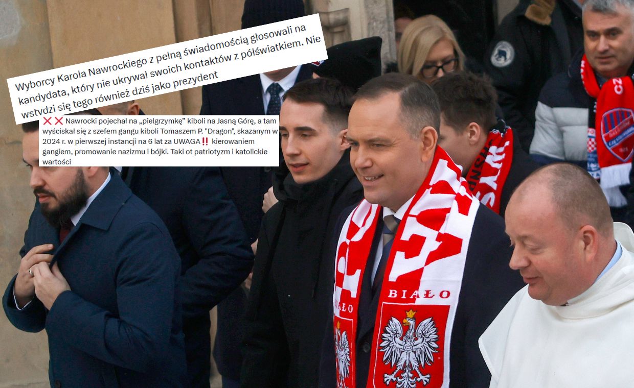 wiadomości,aktualności,WP Wiadomości Nawrocki na Jasnej Górze. Spotkanie z „Dragonem” wywołało pytania