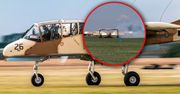 Chwile grozy w Lesznie. OV-10 BRONCO lądował bez podwozia