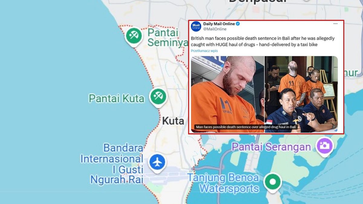 Brytyjczyk Thomas Parker został zatrzymany na Bali.