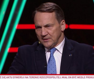 Kłopotliwe pytanie w TVP Info. Tak zareagował Sikorski