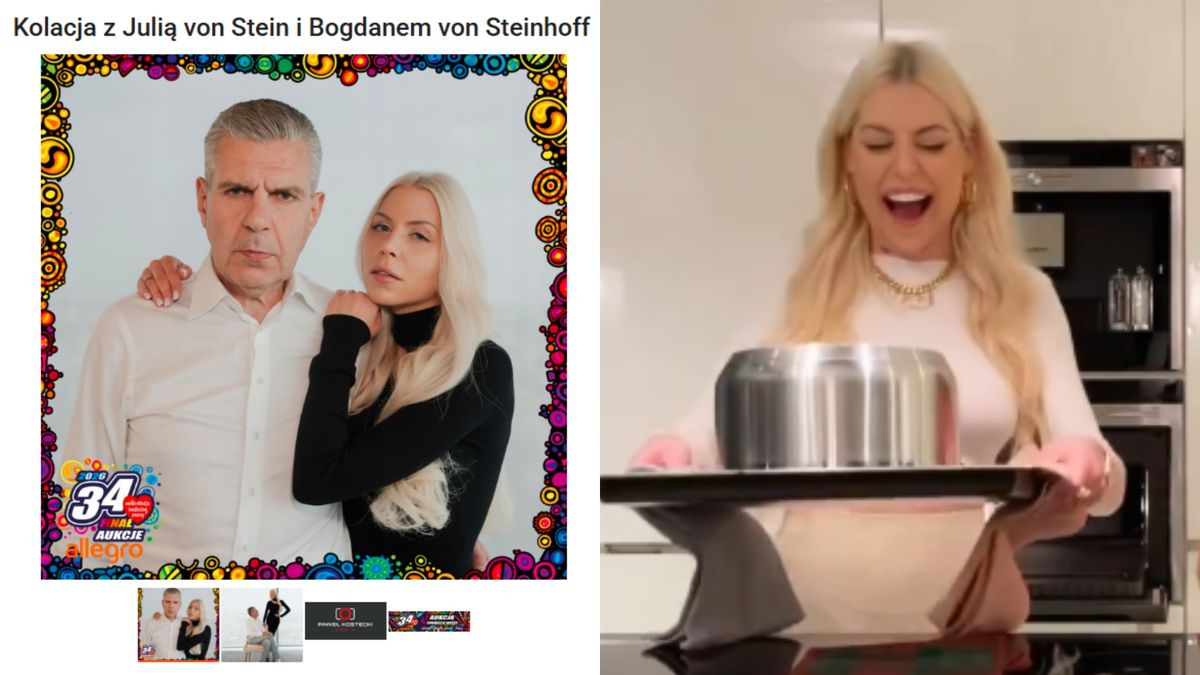 Kolacja z Julią von Stein i jej tatą na WOŚP