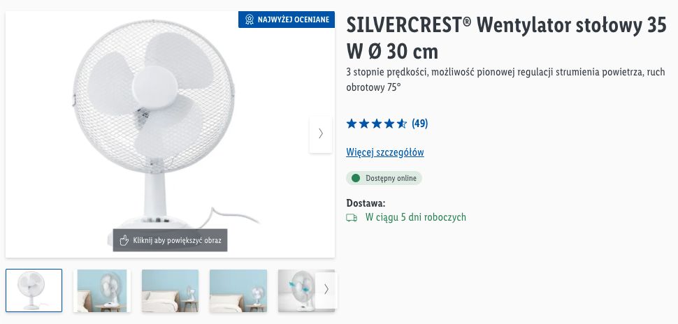 Lidl - wentylator