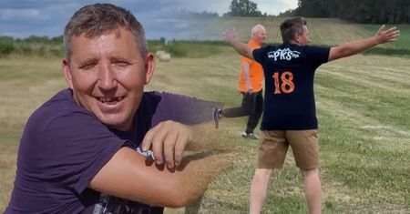 Andrzej z Plutycz na meczu gwiazd "Rolnicy. Podlasie". "Schudniemy"