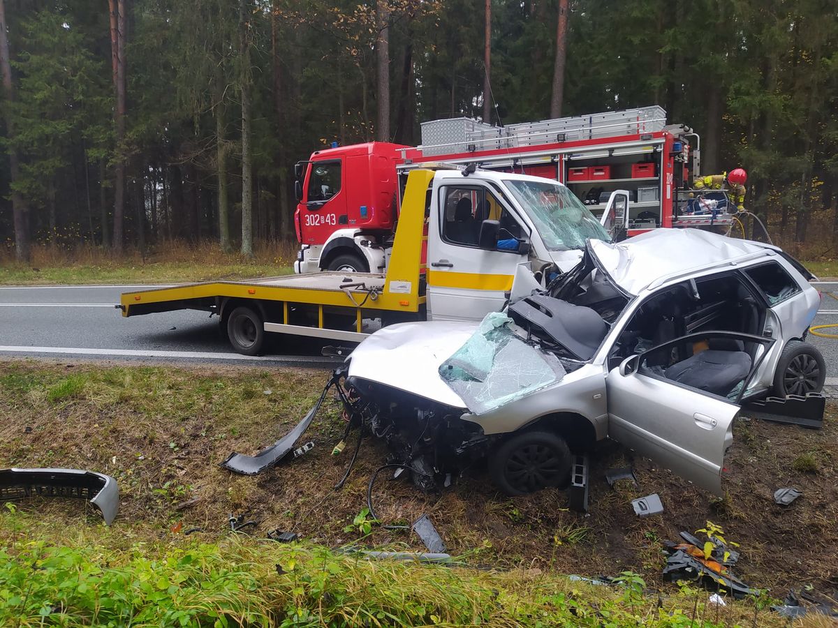 Tragiczny wypadek na drodze krajowej nr 8