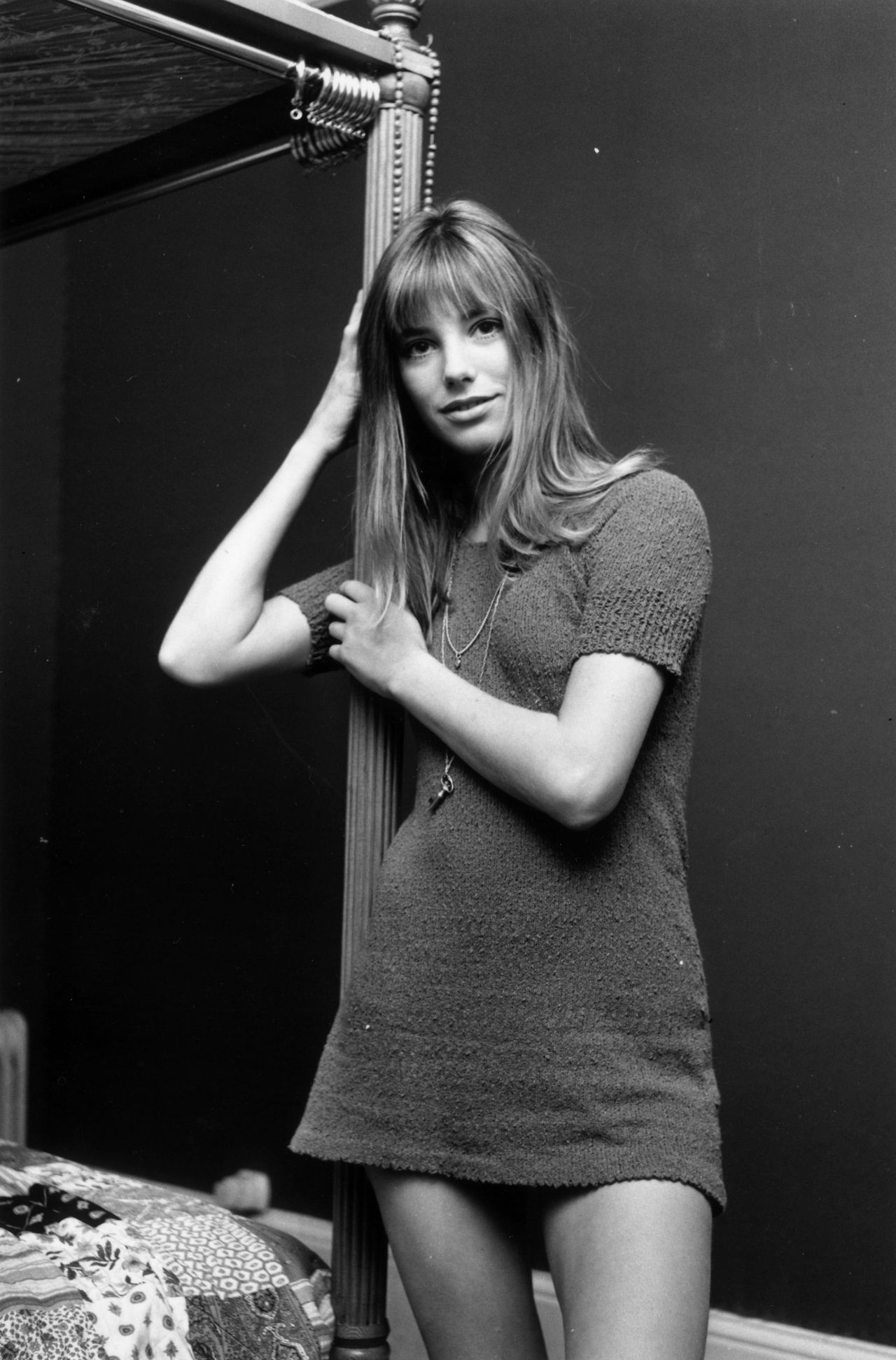 Jane Birkin w trapezowej sukience