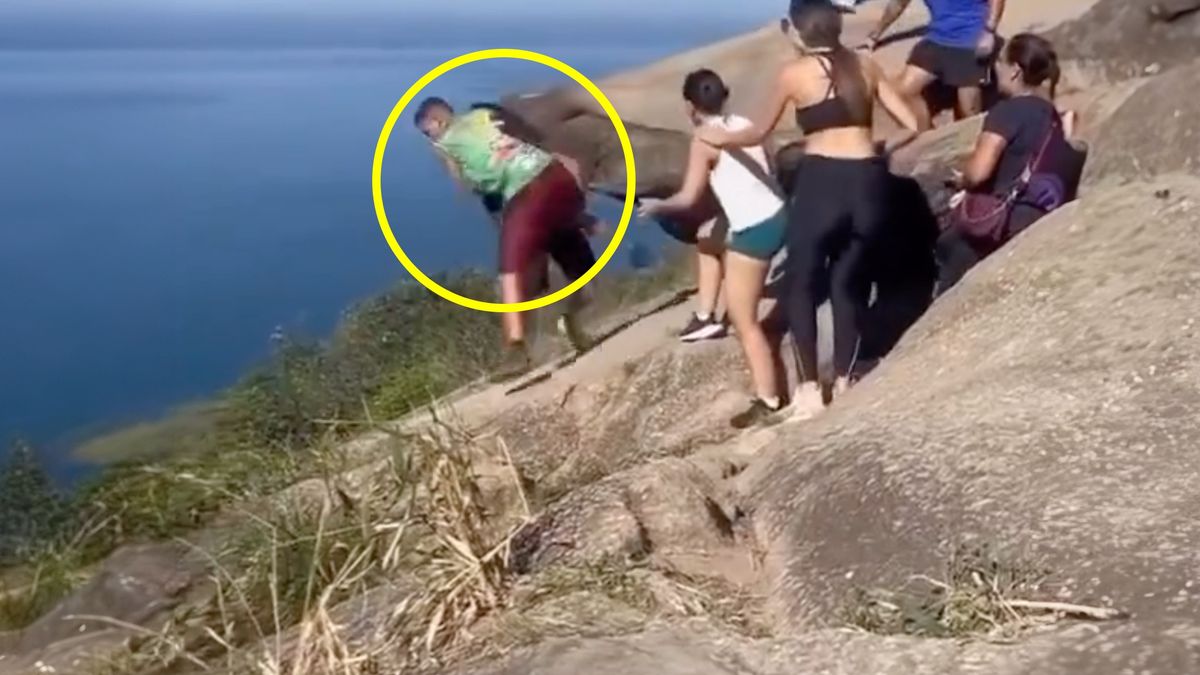 Sytuacja przy urwisku stała się niebezpieczna.