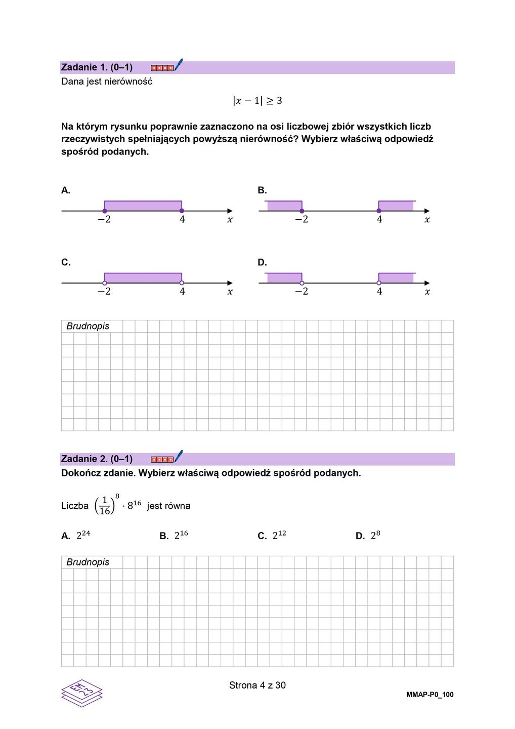 Arkusz matematyka. Matura 2024 w nowej formule