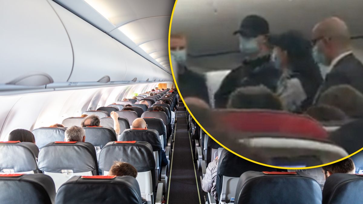 Policja wyprowadziła z samolotu 25 osób 