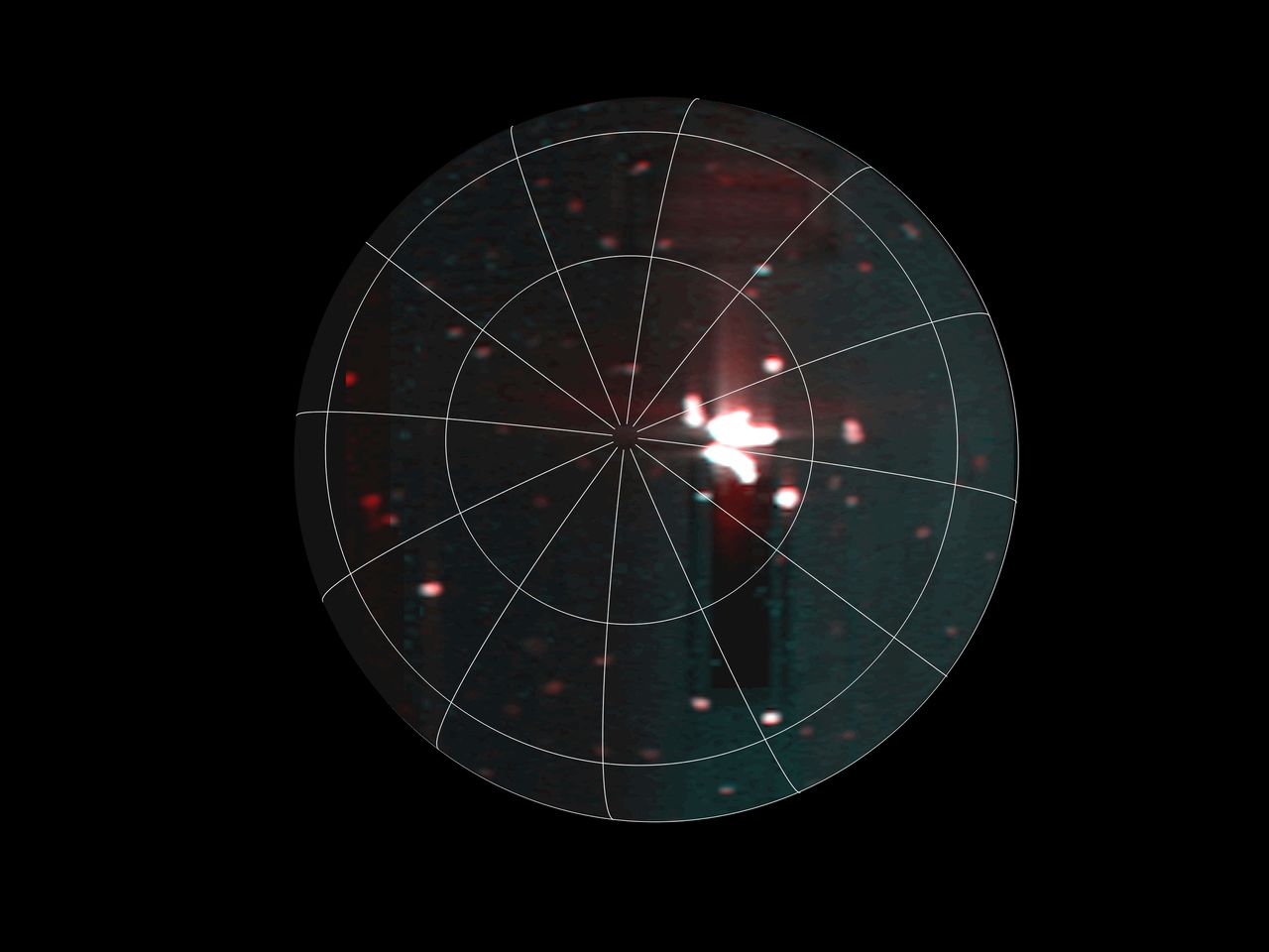 A massive hotspot—larger than Lake Superior on Earth—can be seen just to the right of Io's south pole in this annotated image taken by the JIRAM infrared camera onboard NASA's Juno on December 27, 2024, during the spacecraft's flyby of Jupiter's moon. /NASA/JPL-Caltech/SwRI/ASI/INAF/JIRAM/