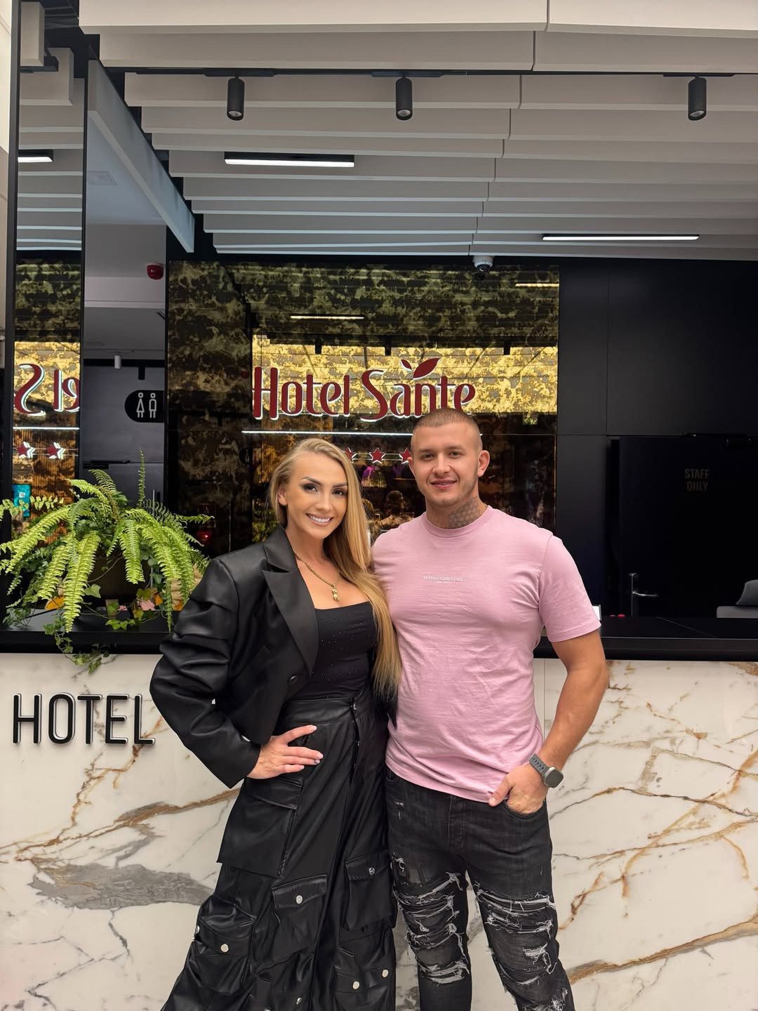 Dawid Narożny z żoną
