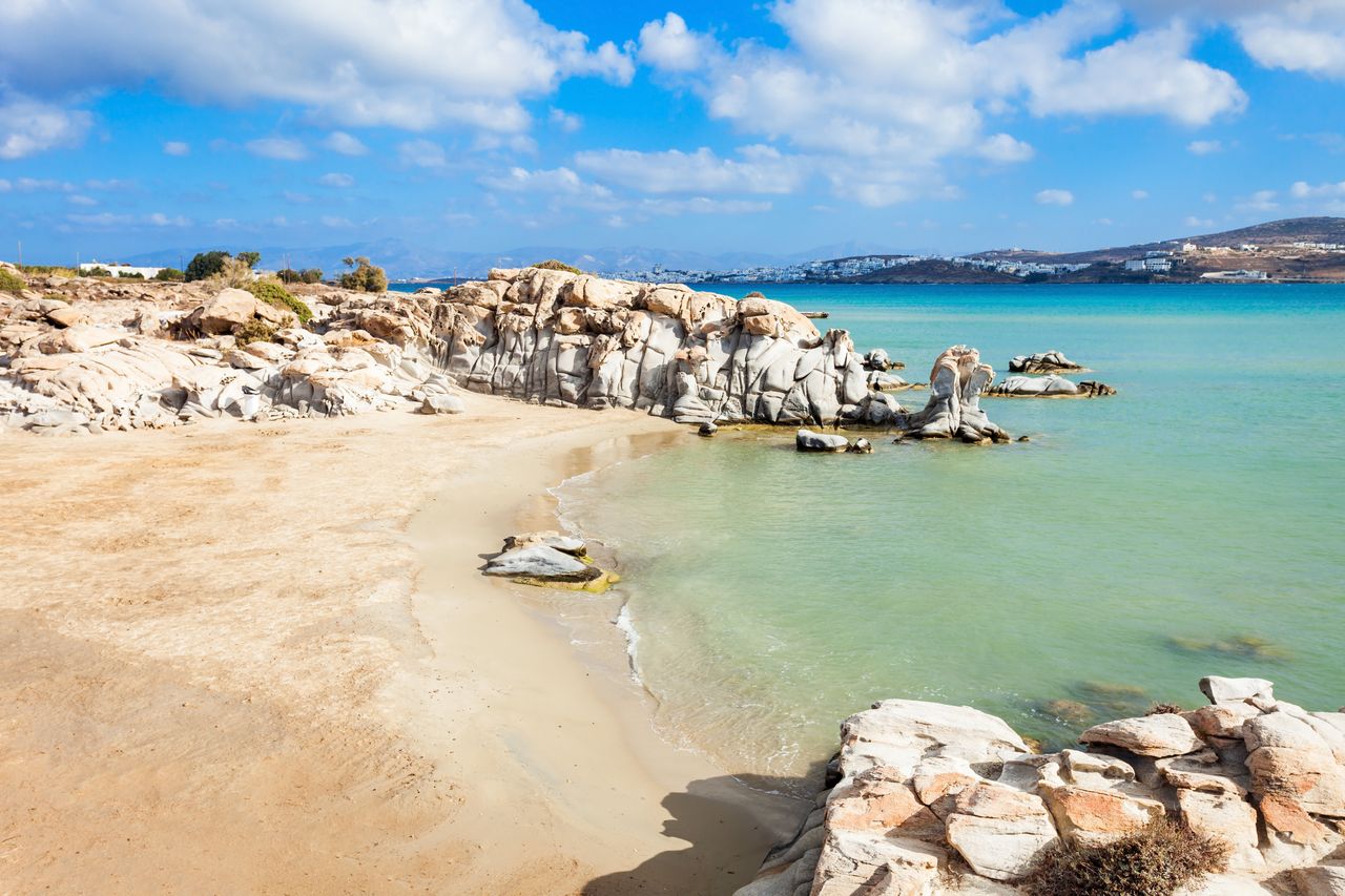 Plaża Kolimbithres na Paros